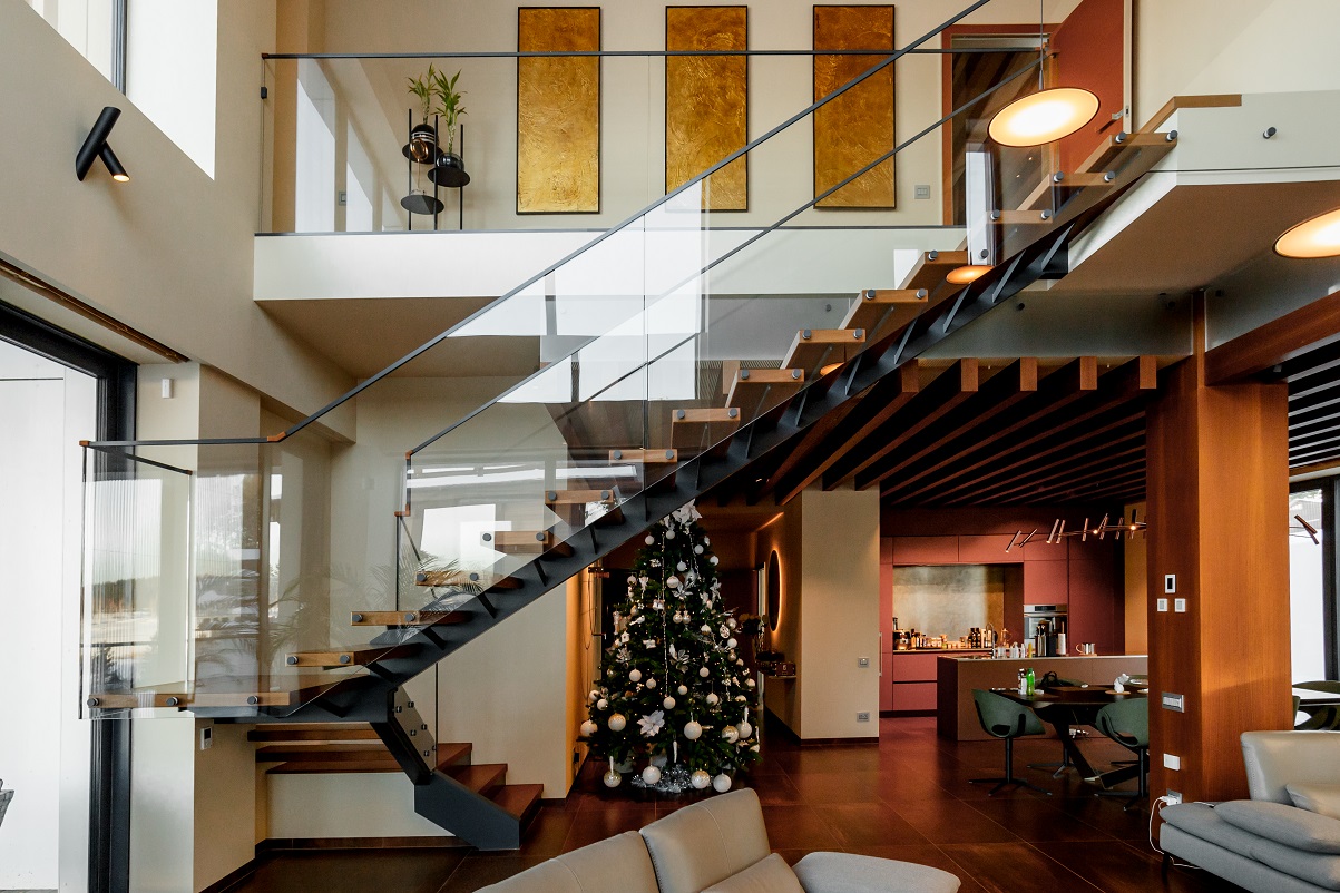 Стеклянные ограждения для лестниц